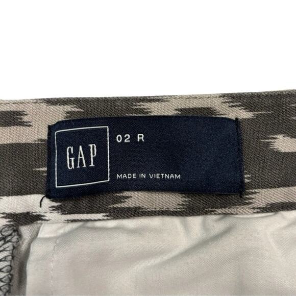 GAP Gray Ikat Print Stretch Skinny Ankle Pants Women’s Size 2R - Picture 7 of 10